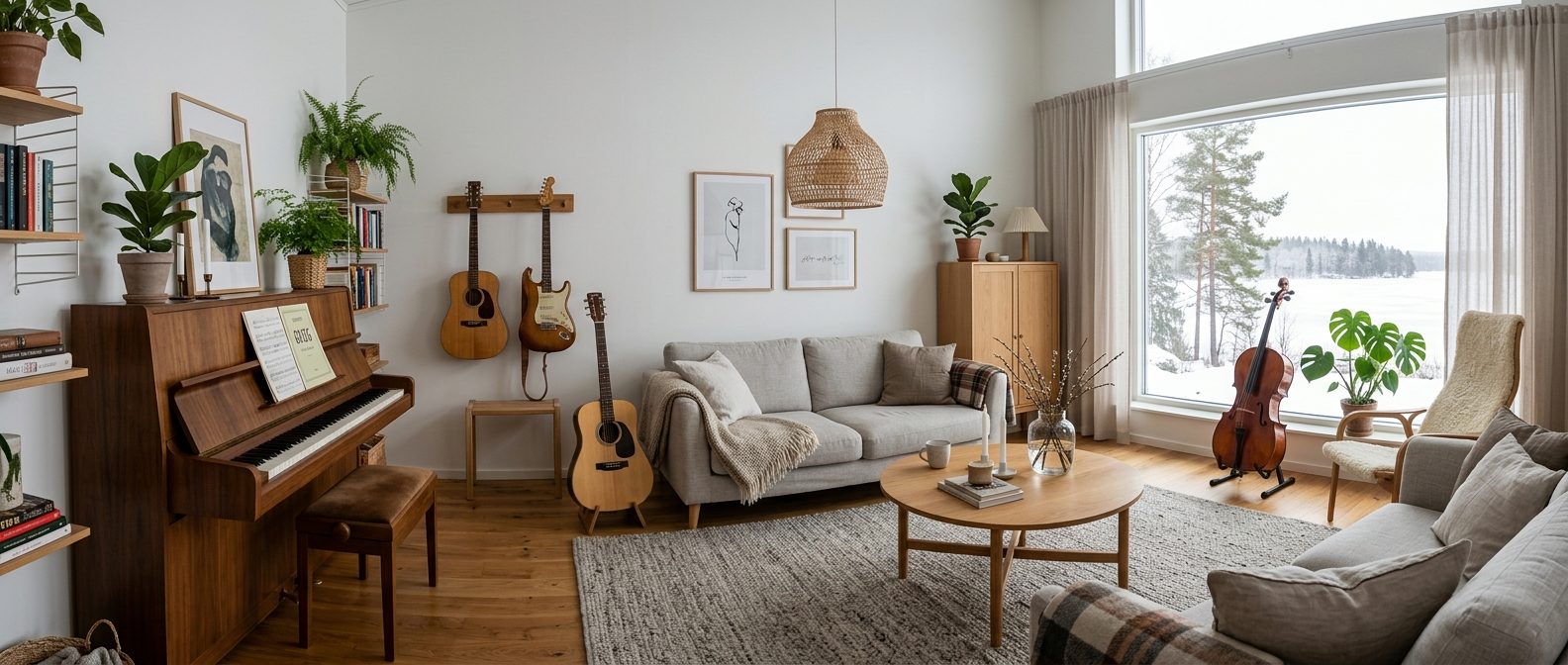 Skandinavisk design møder musikkultur - en stilguide
